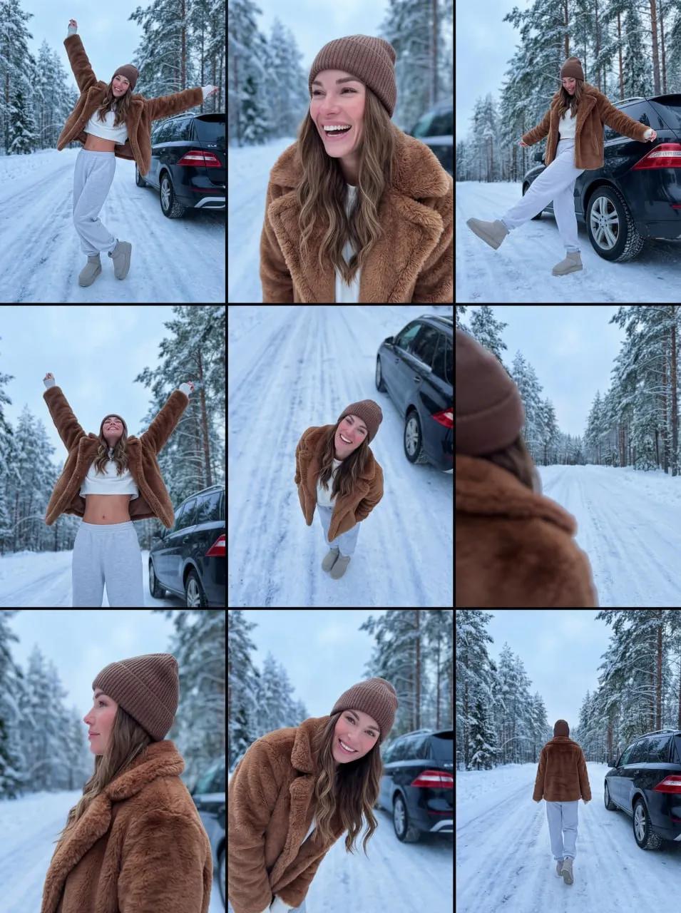 Nano Banana Prompts: Winter Collage AI Portrait Prompts